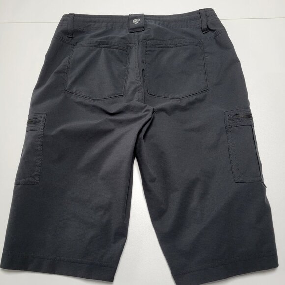 Kuhl Horizn Black Bermuda Cargo Roll Up Hiking Shorts UPF 50+ Quick Dry Size 2 - Picture 3 of 16